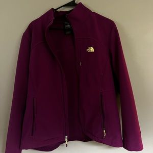 Purple north face jacket